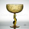 Ваза для фруктов ЯНТАРНАЯ - 191337 искушение дракон Гусевской Хрустальный завод - Ваза для фруктов из хрусталя янтарного цвета. Ваза для фруктов Янтарная 100530 Гусевской Хрустальный завод