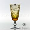 Янтарные фужеры для воды АНГЛИЯ (цветной хрусталь) - 171098 175040 Гусевской Хрустальный завод - Набор из 6 хрустальных фужеров, цветной хрусталь, 350 гр. Янтарные фужеры для воды Англия (цветной хрусталь) 430028 Гусевской Хрустальный завод