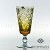 Янтарные фужеры для воды АНГЛИЯ (цветной хрусталь) - 171098 175040 Гусевской Хрустальный завод - Набор из 6 хрустальных фужеров, цветной хрусталь, 350 гр. Янтарные фужеры для воды Англия (цветной хрусталь) 430028 Гусевской Хрустальный завод