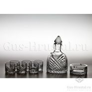 Сервиз из 6 стпок, графина и пепельницы