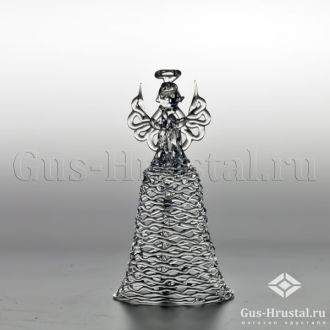 Колокольчик с ангелочком (горный хрусталь)