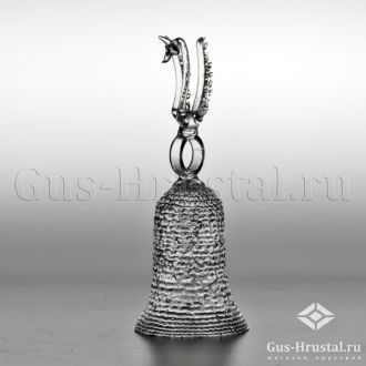 Колокольчик с лебедем (горный хрусталь)