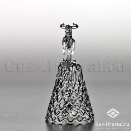 Колокольчик ТЕЛЕЦ (горный хрусталь) - колокольчик средний Гусь-Хрустальный - колокольчик из серии знаки зодиака Колокольчик Телец (горный хрусталь) 100125 Гусь-Хрустальный