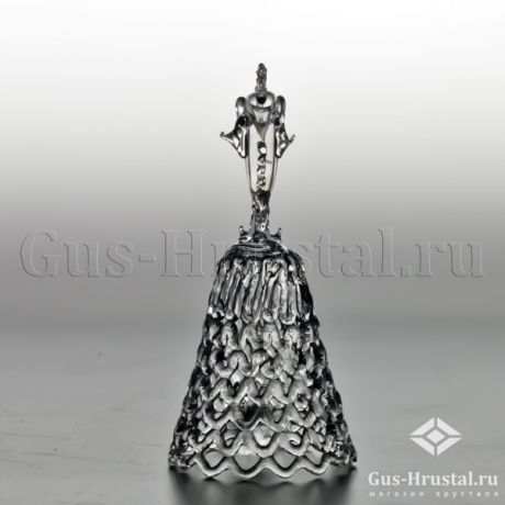 Колокольчик РЫБЫ (горный хрусталь) - колокольчик средний Гусь-Хрустальный - колокольчик из серии знаки зодиака Колокольчик Рыбы (горный хрусталь) 100133 Гусь-Хрустальный