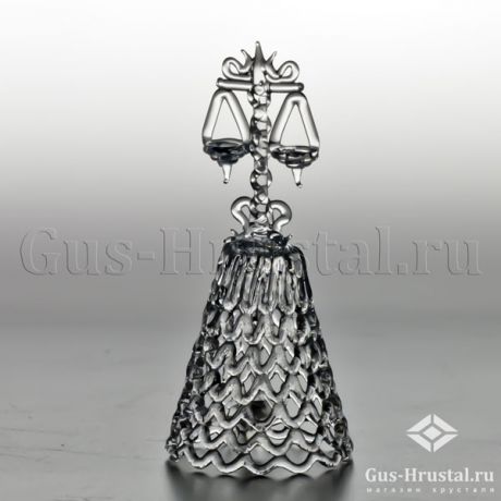 Колокольчик ВЕСЫ (горный хрусталь) - колокольчик средний Гусь-Хрустальный - колокольчик из серии знаки зодиака Колокольчик Весы (горный хрусталь) 100139 Гусь-Хрустальный