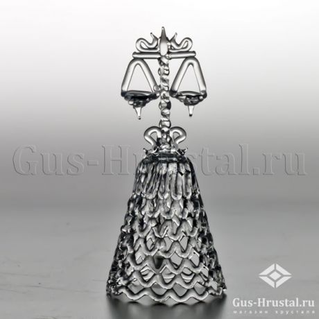 Колокольчик ВЕСЫ (горный хрусталь) - колокольчик средний Гусь-Хрустальный - колокольчик из серии знаки зодиака Колокольчик Весы (горный хрусталь) 100139 Гусь-Хрустальный
