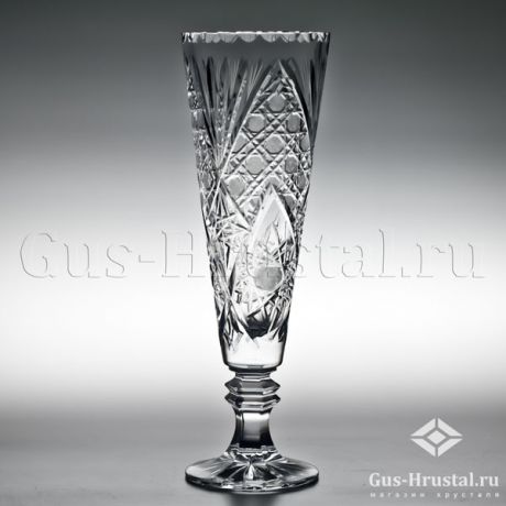 Хрустальная ваза - 0 Гусевской Хрустальный завод - Хрустальная ваза для цветов, бесцветный хрусталь Хрустальная ваза 100317 Гусевской Хрустальный завод