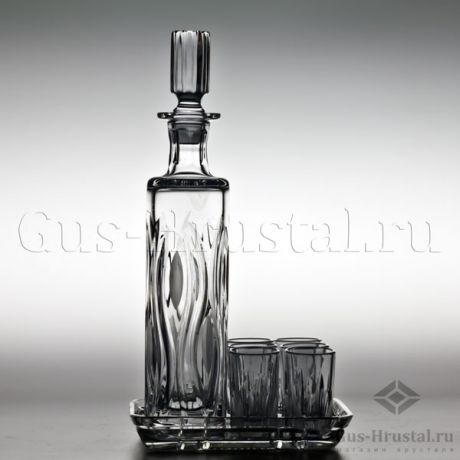 Сервиз КРОКУС - Дятьковский хрустальный завод - Сервиз состоит из графина, 6 стопок, 1 подставки Сервиз Крокус 101051 Дятьковский хрустальный завод
