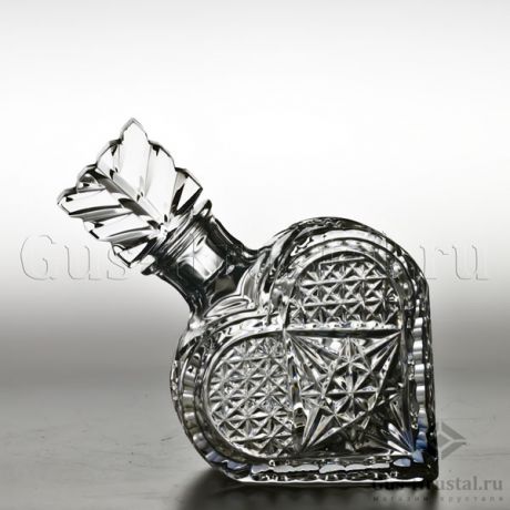 Сервиз СЕРДЦЕ - c659-1/2 сервиз Дятьковский хрустальный завод - Набор для спиртных напитков: хрустальный штоф и набор из 6 хрустальных рюмок. Сервиз Сердце 100365 Дятьковский хрустальный завод