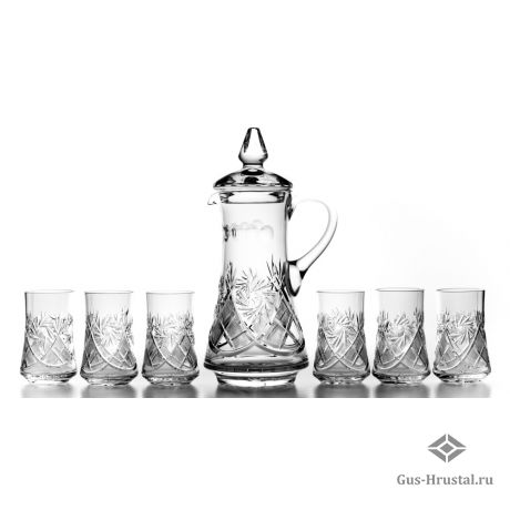 Сервиз для воды - кувшин и 6 стаканов - 6103 1000/1 1,5 л. Кувшин с кр. + 6103 1000/1 200 г. Набор стаканов д/напитка 6 шт NEMAN - Хрустальный кувшин и 6 стаканов Сервиз для воды - кувшин и 6 стаканов 800002 NEMAN