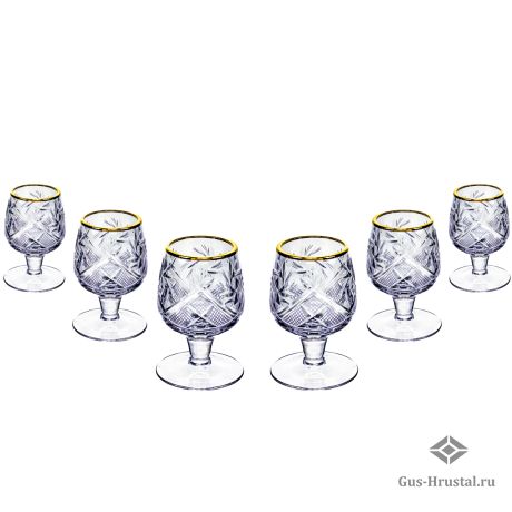 Хрустальные рюмки (отводка золотом) - 5290 1000/1 50 г. Н-р рюмок отв.зол. NEMAN - Набор хрустальных рюмок, 6 шт, 50 гр. Хрустальные рюмки (отводка золотом) 121290 NEMAN
