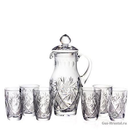 Сервиз для воды - Сервиз 1000/1 4189 200гр 4995 1,0 л NEMAN - Хрустальный кувшин и 6 стаканов Сервиз для воды 800001 NEMAN