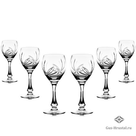 Хрустальные фужеры - 6874 900/43 250 г. Набор фужеров NEMAN - Хрустальные фужеры из бесцветного хрусталя, 6 шт, 250 гр. Хрустальные фужеры 100407 NEMAN
