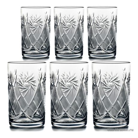 Чайные стаканы хрустальные (6 шт) - 5107 Н-р стаканов д.напитка, 250г, 1000/1 NEMAN - Набор хрустальный стаканов, 6 шт, 250 гр. Чайные стаканы хрустальные (6 шт) 100200 NEMAN
