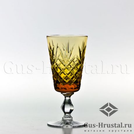 Янтарные фужеры "Англия" (8см, цветной хрусталь) - 171097, 175039 Гусевской Хрустальный завод - Набор из 6 хрустальных фужеров, цветной хрусталь, 250 гр. Янтарные фужеры "Англия" (8см, цветной хрусталь) 430026 Гусевской Хрустальный завод