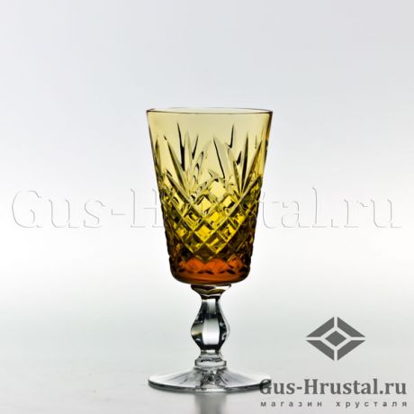 Янтарные фужеры "Англия" (8см, цветной хрусталь) - 171097, 175039 Гусевской Хрустальный завод - Набор из 6 хрустальных фужеров, цветной хрусталь, 250 гр. Янтарные фужеры "Англия" (8см, цветной хрусталь) 430026 Гусевской Хрустальный завод