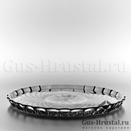 Хрустальный поднос (24см) - поднос c157-cc05 - Поднос из бесцветного хрусталя, 24 см. Хрустальный поднос (24см) 243050