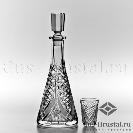Хрустальный сервиз - c163-4,5 сервиз Дятьковский хрустальный завод - Набор для спиртных напитков: хрустальный графин и набор из 6 хрустальных стопок. Хрустальный сервиз 280003 Дятьковский хрустальный завод