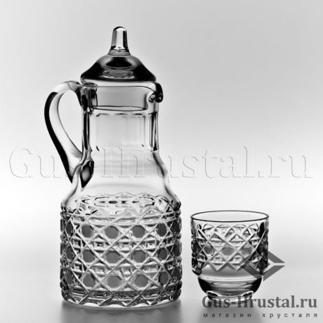 Хрустальный сервиз КЛАССИКА - c139/1,2 Сервиз д/воды КЛАССИКА Дятьковский хрустальный завод - Кувшин для напитков с 6 стаканами. Хрустальный сервиз Классика 255528 Дятьковский хрустальный завод