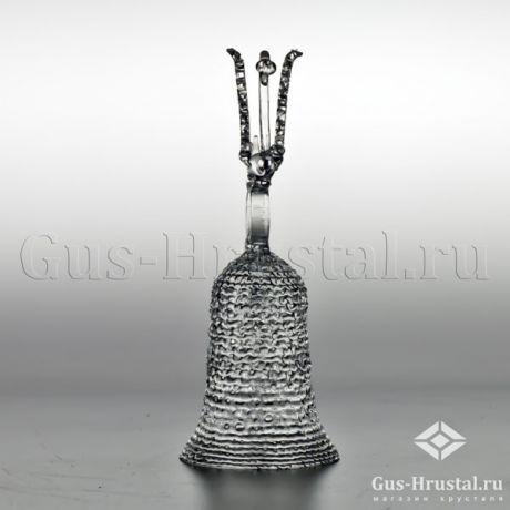 Колокольчик с лебедем (горный хрусталь) - колокольчик средний Гусь-Хрустальный - Колокольчик из горного хрусталя с фигуркой лебедя(звенит) Колокольчик с лебедем (горный хрусталь) 000033 Гусь-Хрустальный