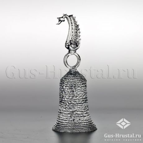 Колокольчик с лебедем (горный хрусталь) - колокольчик средний Гусь-Хрустальный - Колокольчик из горного хрусталя с фигуркой лебедя(звенит) Колокольчик с лебедем (горный хрусталь) 000033 Гусь-Хрустальный