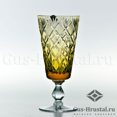 Янтарные фужеры для воды АНГЛИЯ (цветной хрусталь) - 171098 175040 Гусевской Хрустальный завод - Набор из 6 хрустальных фужеров, цветной хрусталь, 350 гр. Янтарные фужеры для воды Англия (цветной хрусталь) 430028 Гусевской Хрустальный завод