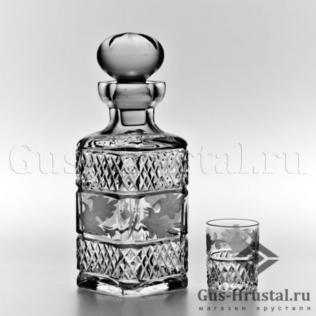 Сервиз Елена - c904/1,2 Сервиз д/вина Елена Дятьковский хрустальный завод - Подарочный набор для спиртных напитков: хрустальный штоф и набор из 6 хрустальных стопок Сервиз Елена 272802 Дятьковский хрустальный завод