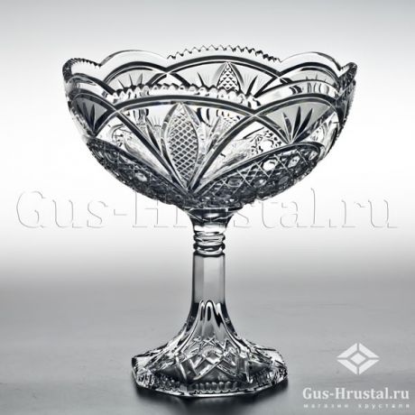 Ваза для конфет и фруктов ЛАУРА - c621/2 Ваза д/с ст.Лаура Дятьковский хрустальный завод - Хрустальная вазочка для конфет и печенья из бесцветного хрусталя. Ваза для конфет и фруктов Лаура 212008 Дятьковский хрустальный завод