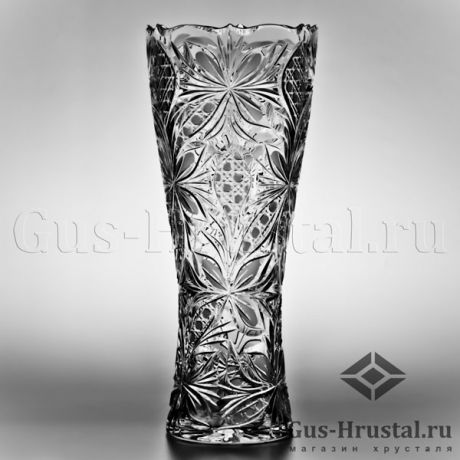 Ваза для цветов ОСЕННИЙ ВАЛЬС (рисунок ЦВЕТЫ) - вечер ГПСЗ Гусь-Хрустальный - Хрустальная ваза для цветов, бесцветный хрусталь Ваза для цветов Осенний вальс (рисунок Цветы) 100316 Гусь-Хрустальный