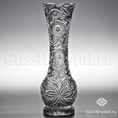 Ваза ВИЗАНТИЙСКАЯ - алладин византийская ГПСЗ Гусь-Хрустальный - Хрустальная ваза для цветов, бесцветный хрусталь Ваза Византийская 100247 Гусь-Хрустальный